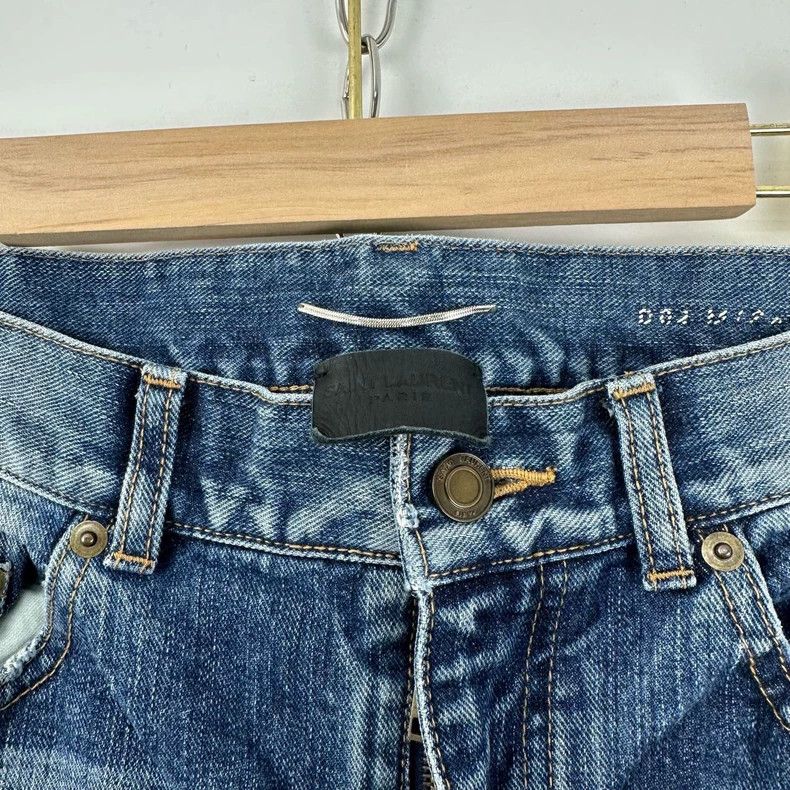 Saint Laurent Paris Saint Laurent Wash Blue Denim Pants Size US 28 / EU 44 - 2 Thumbnail