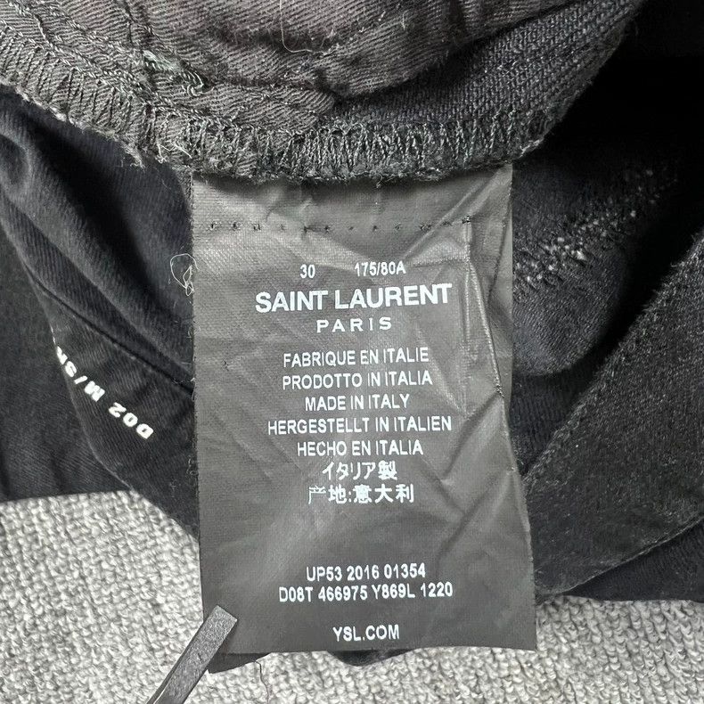 Saint Laurent Paris Saint Laurent Patch Denim Pants Size US 30 / EU 46 - 4 Thumbnail
