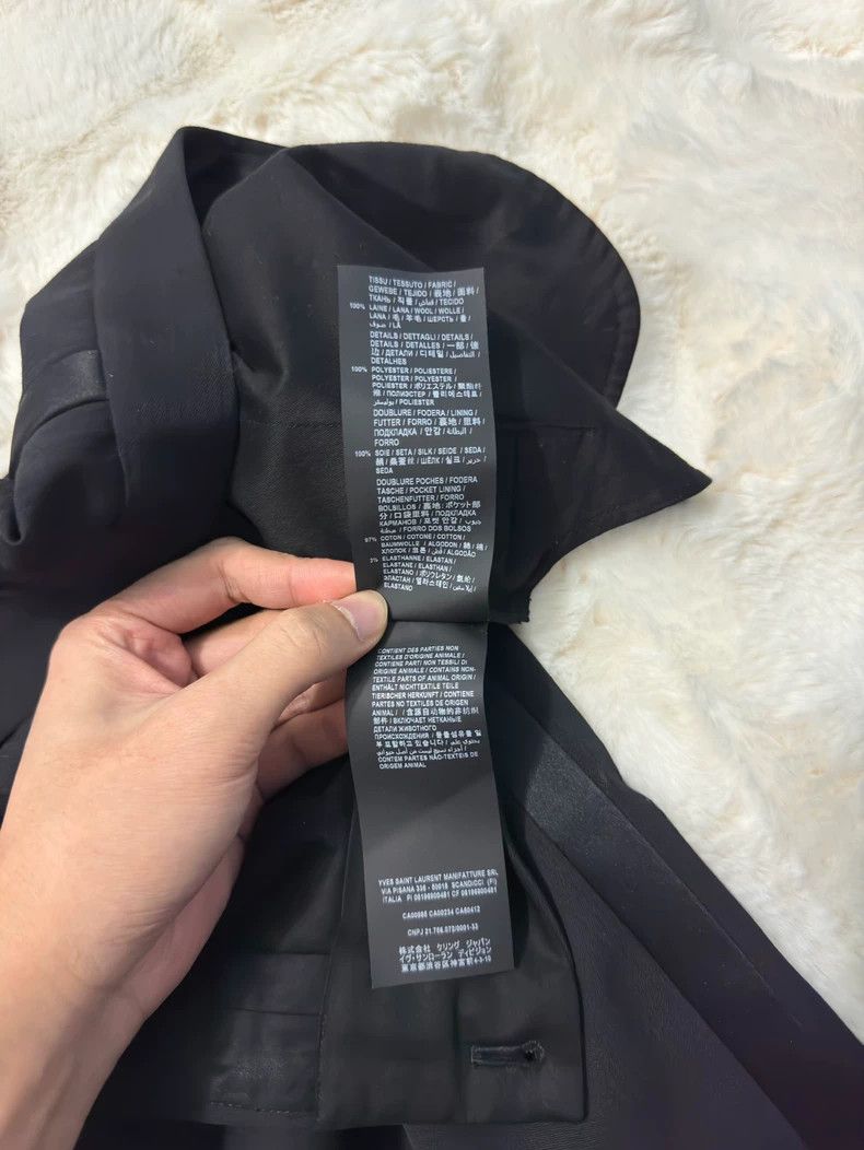 Saint Laurent Paris Saint Laurent Black Smoking Pants Size US 31 - 5 Thumbnail