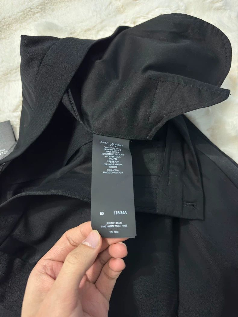Saint Laurent Paris Saint Laurent Black Smoking Pants Size US 31 - 4 Thumbnail