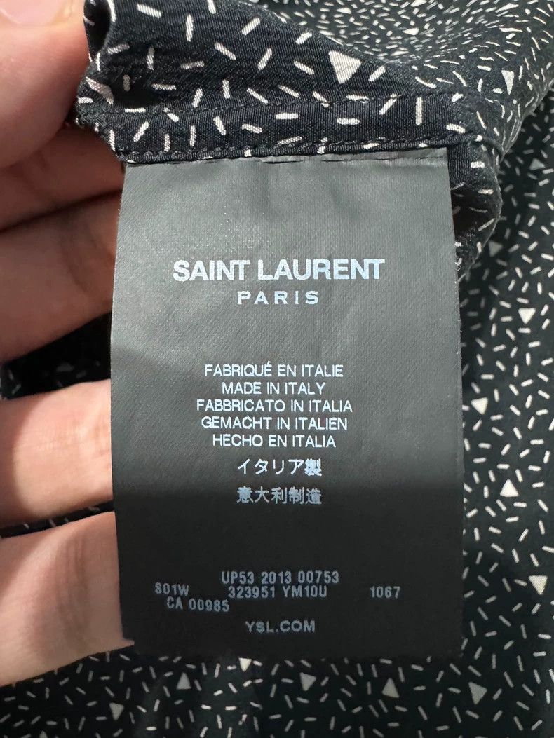 Saint Laurent Paris Saint Laurent Silk Shirt with Tags Size US M / EU 48-50 / 2 - 5 Thumbnail