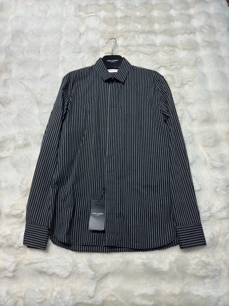 Saint Laurent Paris Saint Laurent Striped Shirt with Tags Size US M / EU 48-50 / 2 - 2 Thumbnail