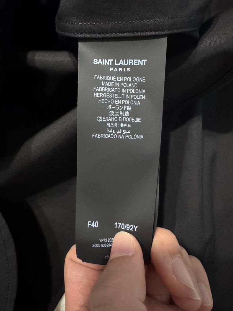 Saint Laurent Paris Saint Laurent Black Long Sleeve Shirt Size US M / EU 48-50 / 2 - 3 Thumbnail