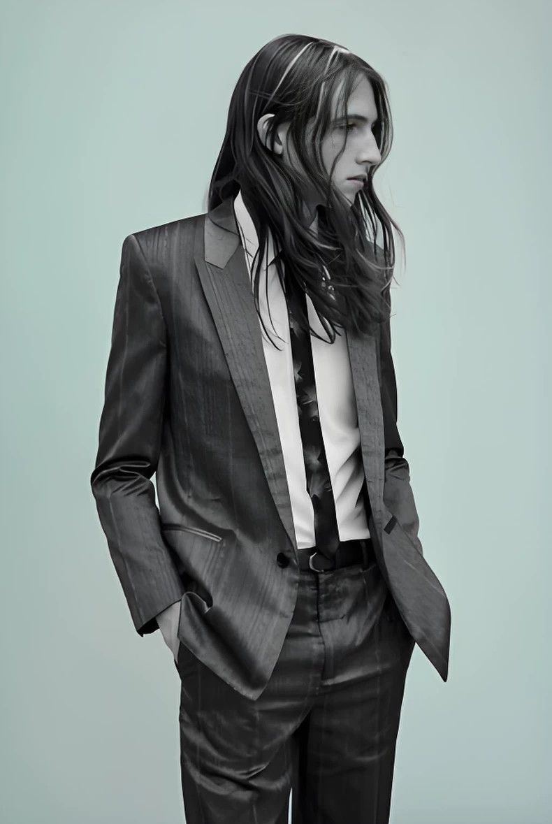 Saint Laurent Paris Saint Laurent White Striped Button-Up Shirt Size US M / EU 48-50 / 2 - 6 Thumbnail