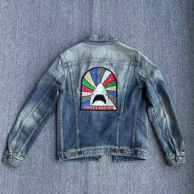 Saint Laurent Paris Saint Laurent Shark Denim Jacket Size S Size US S / EU 44-46 / 1 - 2 Thumbnail