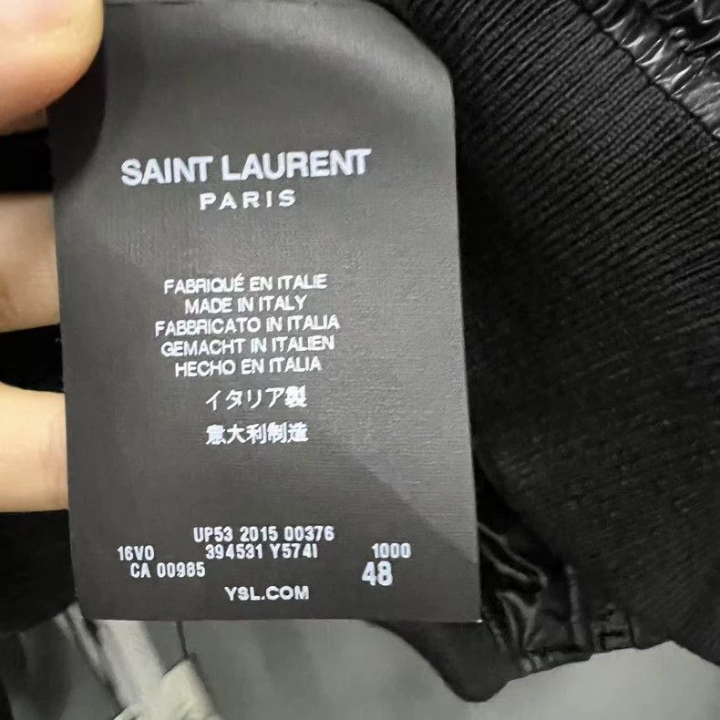 Saint Laurent Paris Stylish Black Shine Jacket by Saint Laurent Size US L / EU 52-54 / 3 - 4 Thumbnail