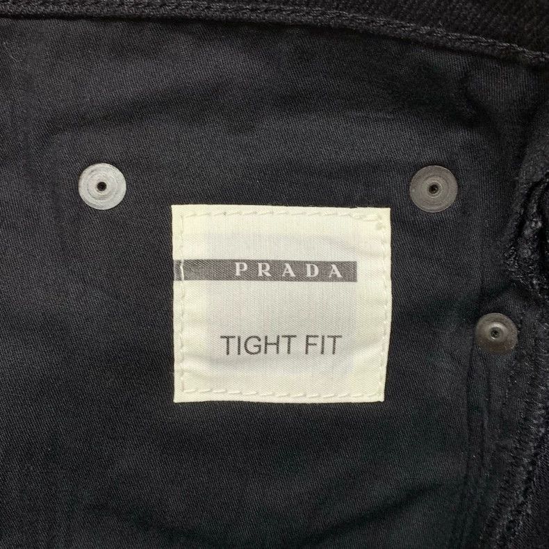 Prada Prada Black Denim Pants Size 32 Size US 32 / EU 48 - 3 Thumbnail