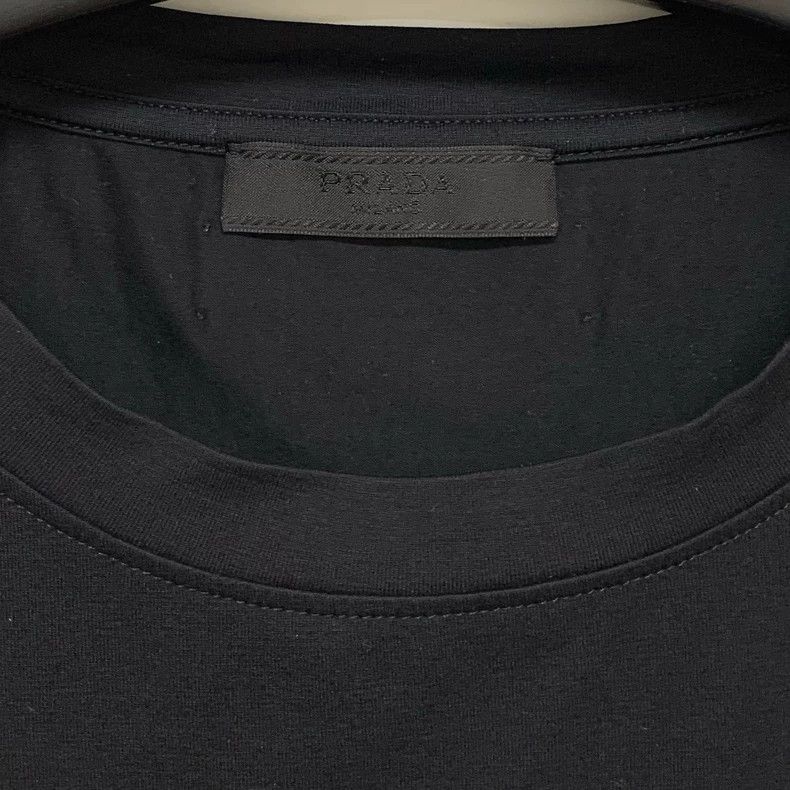 Prada Black Short Sleeve T-Shirt from Prada Size US L / EU 52-54 / 3 - 3 Thumbnail