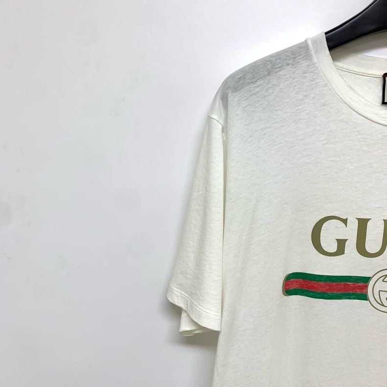 Gucci Gucci White Short Sleeve T-Shirt Medium Size US M / EU 48-50 / 2 - 7 Thumbnail