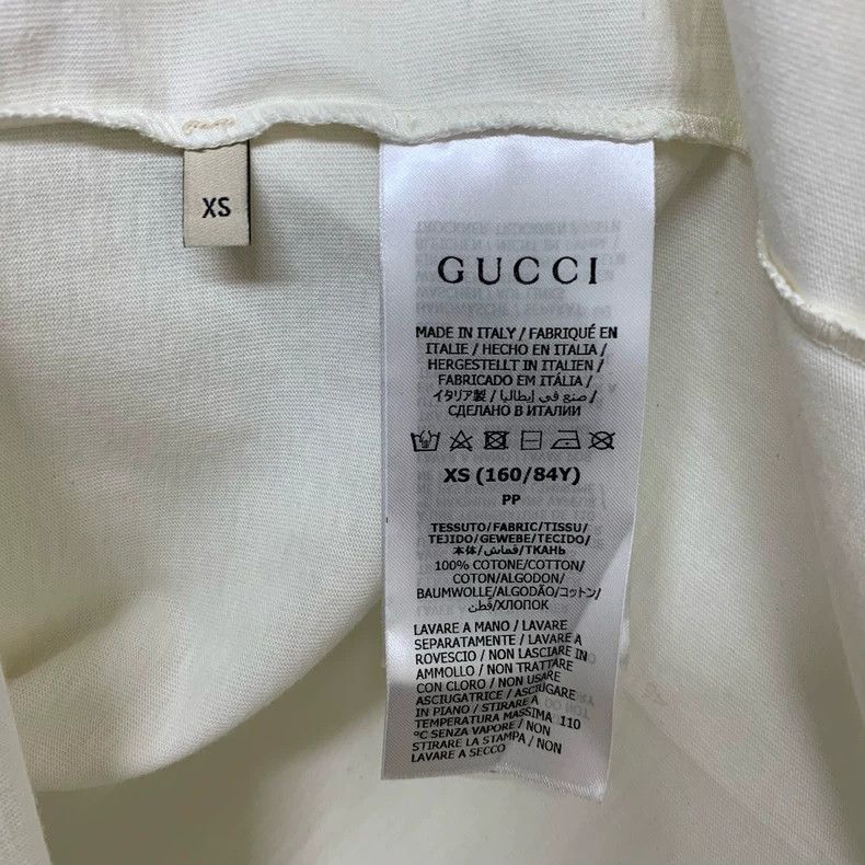 Gucci Gucci White Short Sleeve T-Shirt Size US XS / EU 42 / 0 - 4 Thumbnail