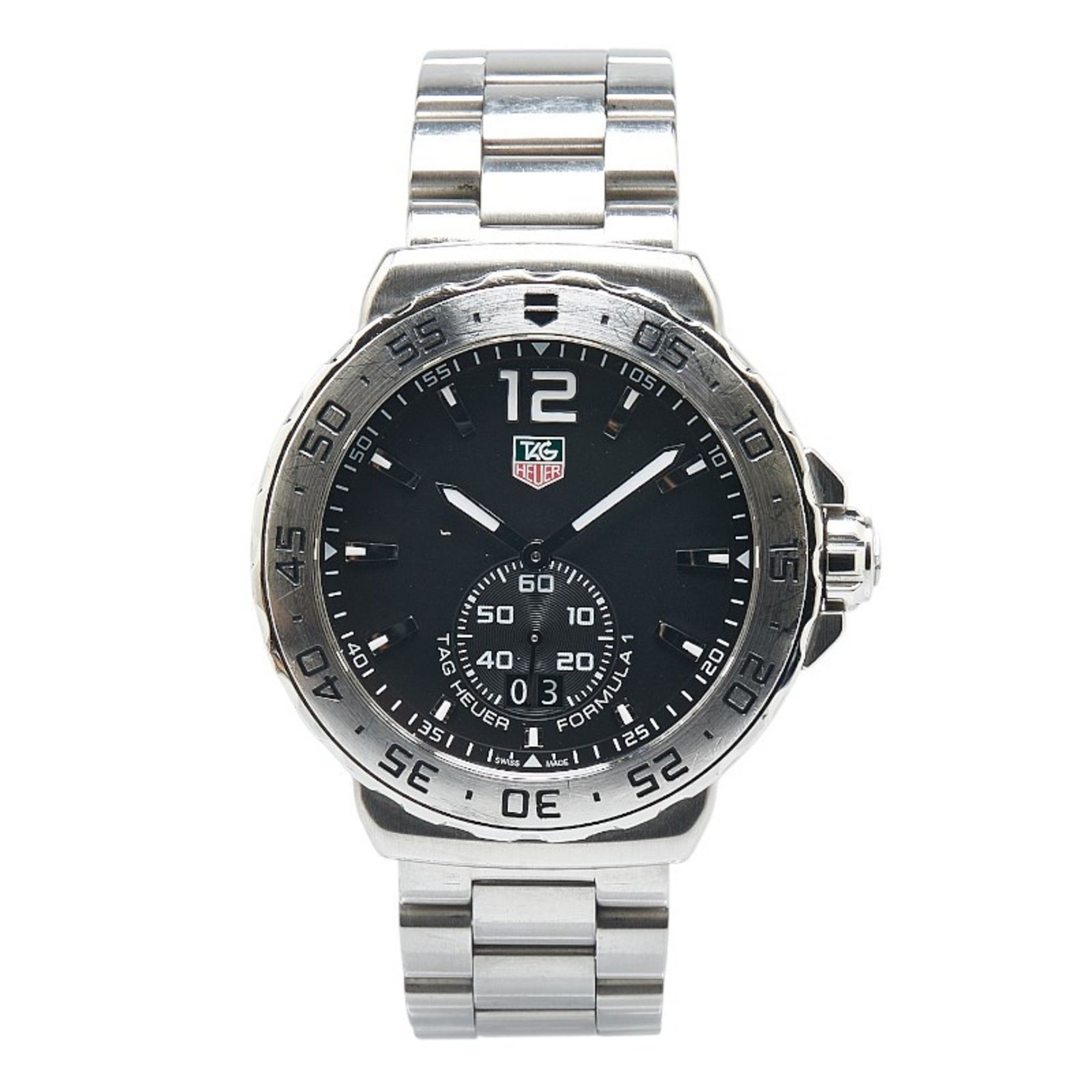 Tag Heuer TAG Heuer Formula 1 Grand Date Watch WAU1112 Quartz Black Dial Stainless Steel Men's HEUER Size ONE SIZE - 2 Thumbnail