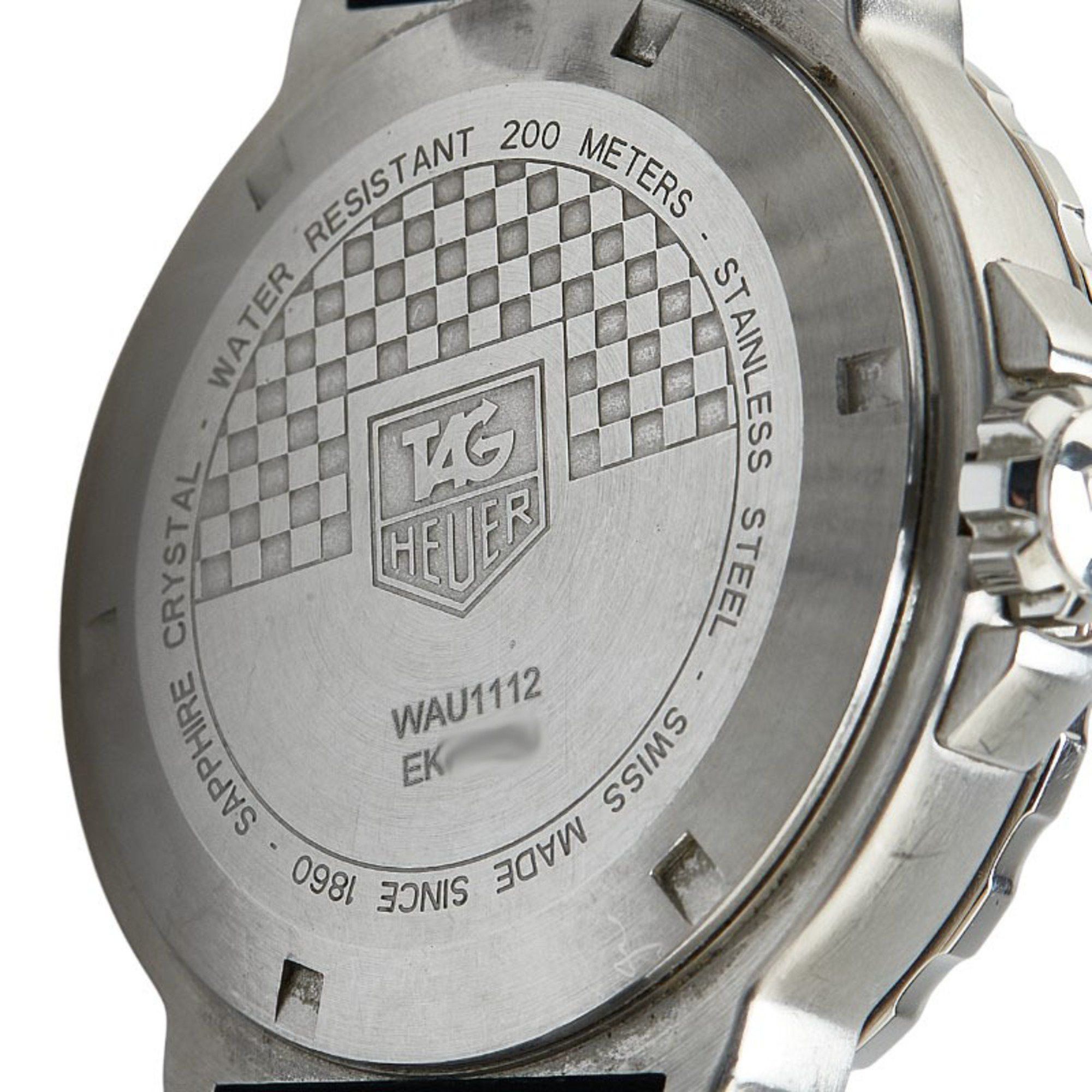 Tag Heuer TAG Heuer Formula 1 Grand Date Watch WAU1112 Quartz Black Dial Stainless Steel Men's HEUER Size ONE SIZE - 6 Thumbnail