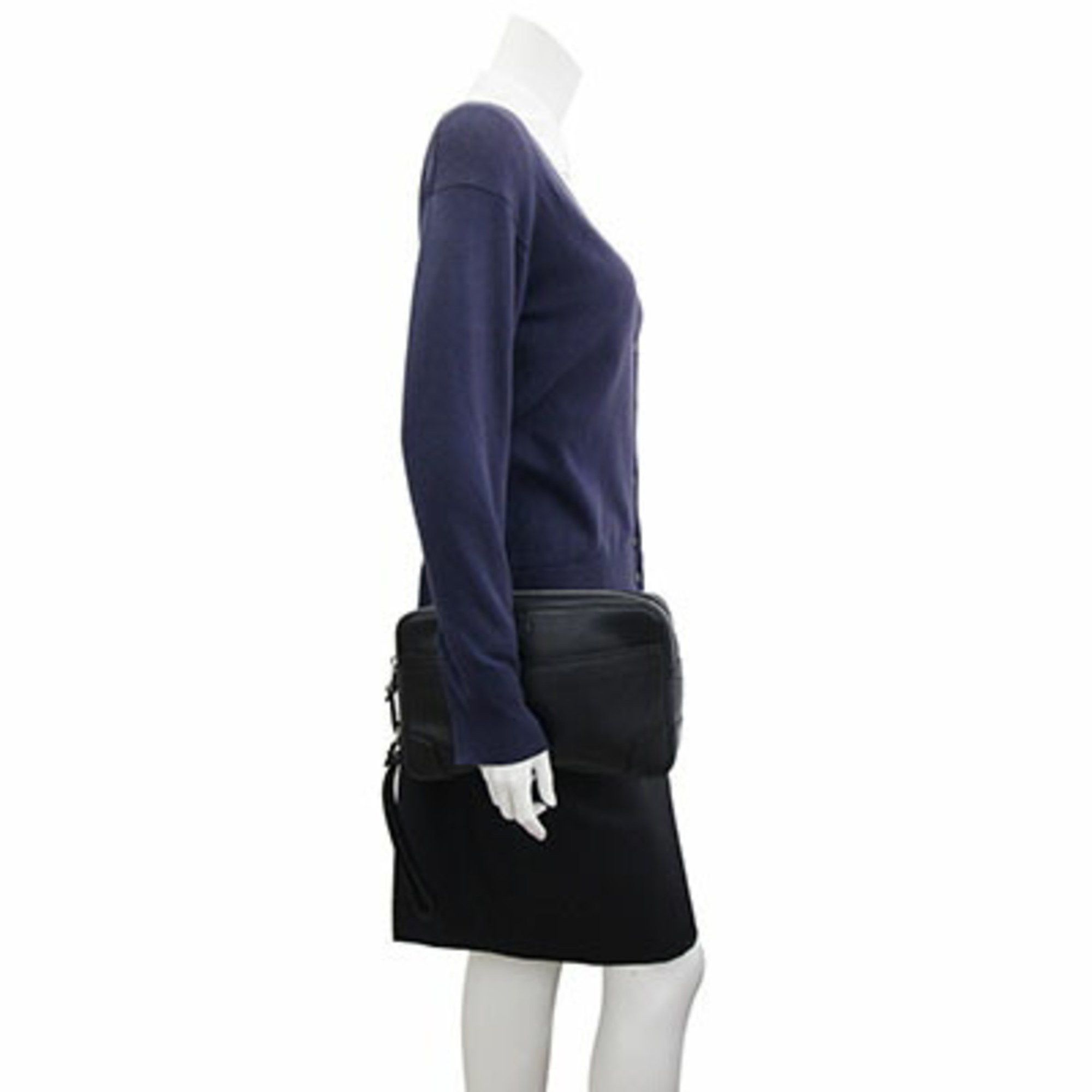 Alfred Dunhill Dunhill Boston Series Second Bag L3V390B Black Leather Clutch with Hand Strap Men's dunhill Size ONE SIZE - 7 Thumbnail
