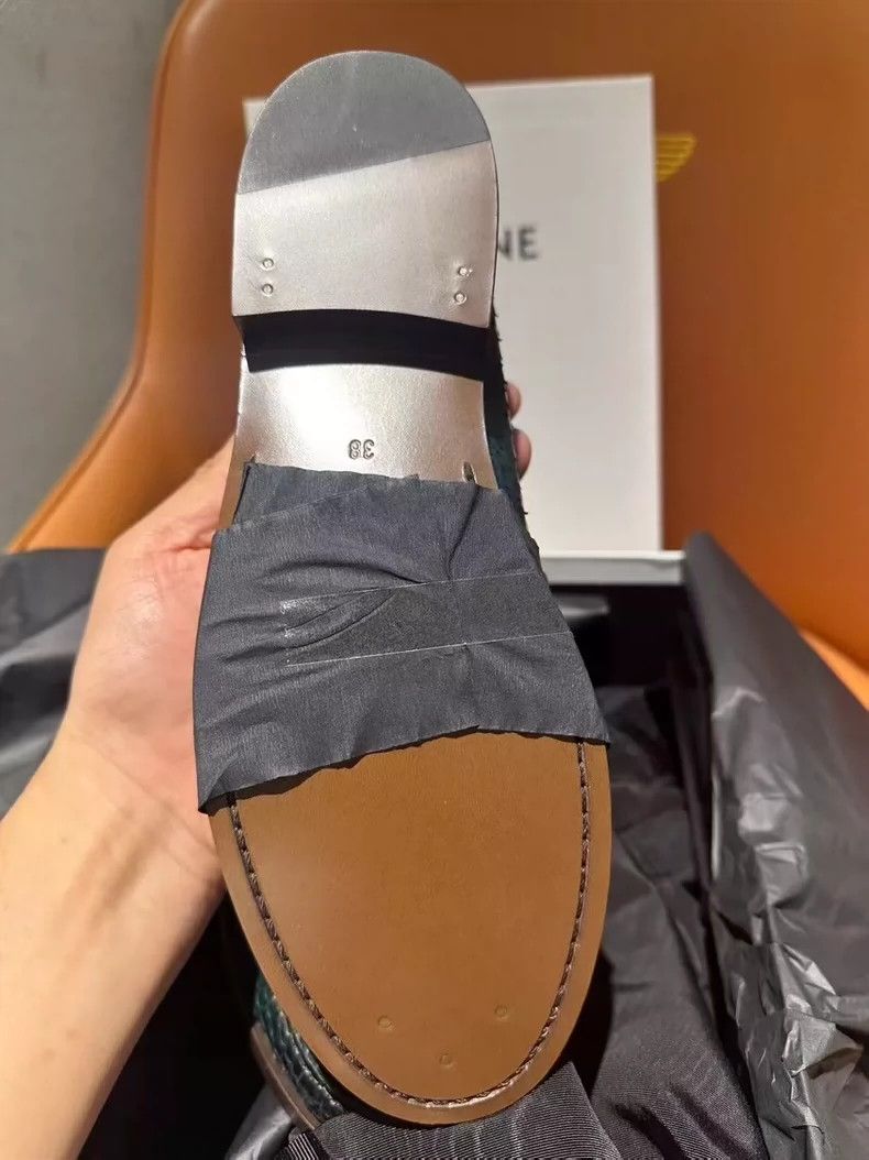 Celine CELINE snakeskin loafers-zp Size US 7 / EU 40 - 4 Thumbnail