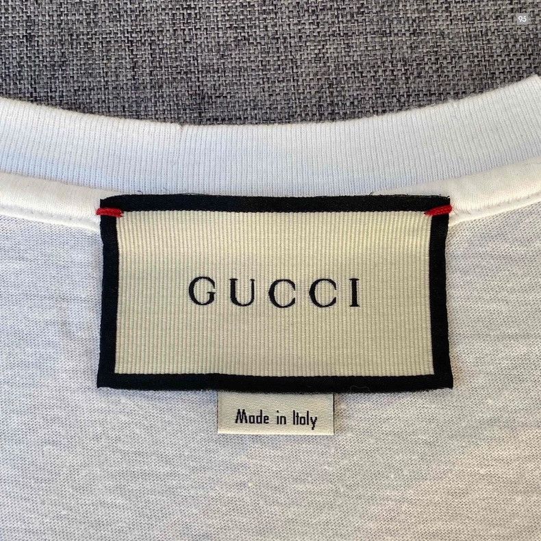Gucci Gucci Leopard Embroidered Cotton T-Shirt Size US L / EU 52-54 / 3 - 6 Thumbnail