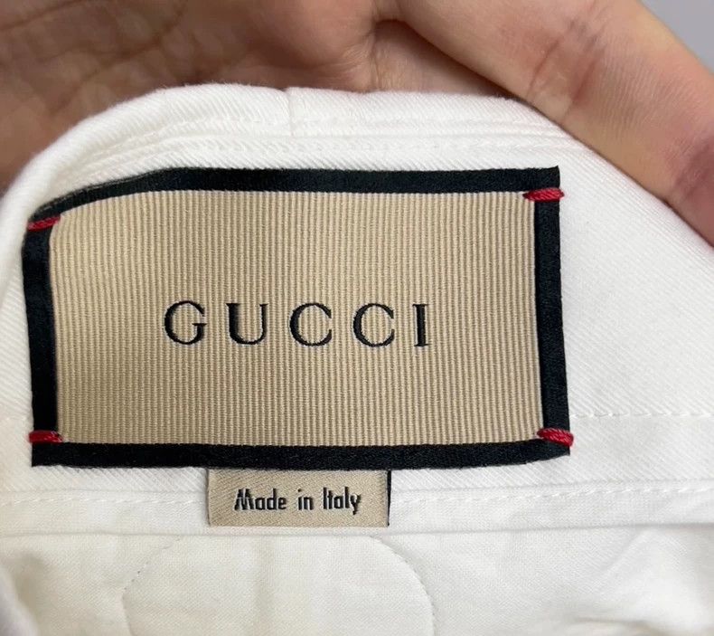 Gucci Gucci Logo Embroidered Denim Shorts Summer Size US 34 / EU 50 - 4 Thumbnail