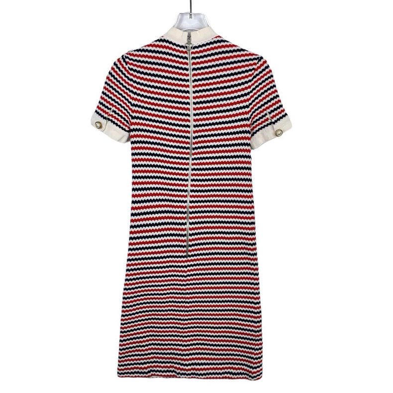 Gucci Gucci Striped Knit Dress with Pearl Buttons Size US S / EU 44-46 / 1 - 2 Thumbnail