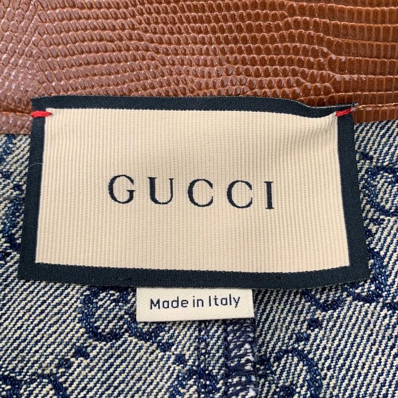 Gucci Gucci Blue Logo Print Cotton Skirt Size US 38 / EU 54 - 5 Thumbnail