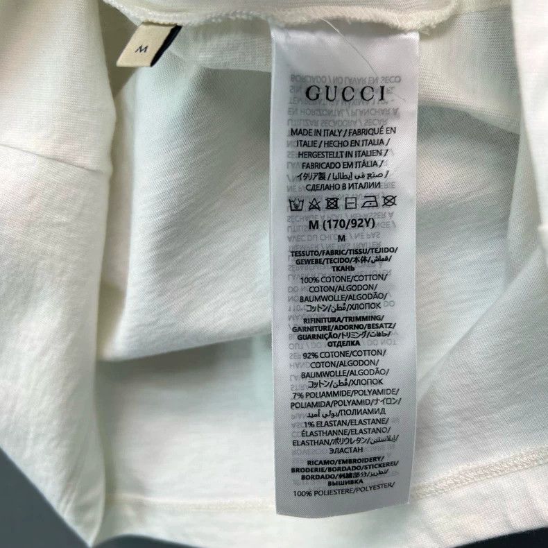 Gucci Gucci Embroidered Logo Fitted T-Shirt Size US M / EU 48-50 / 2 - 4 Thumbnail