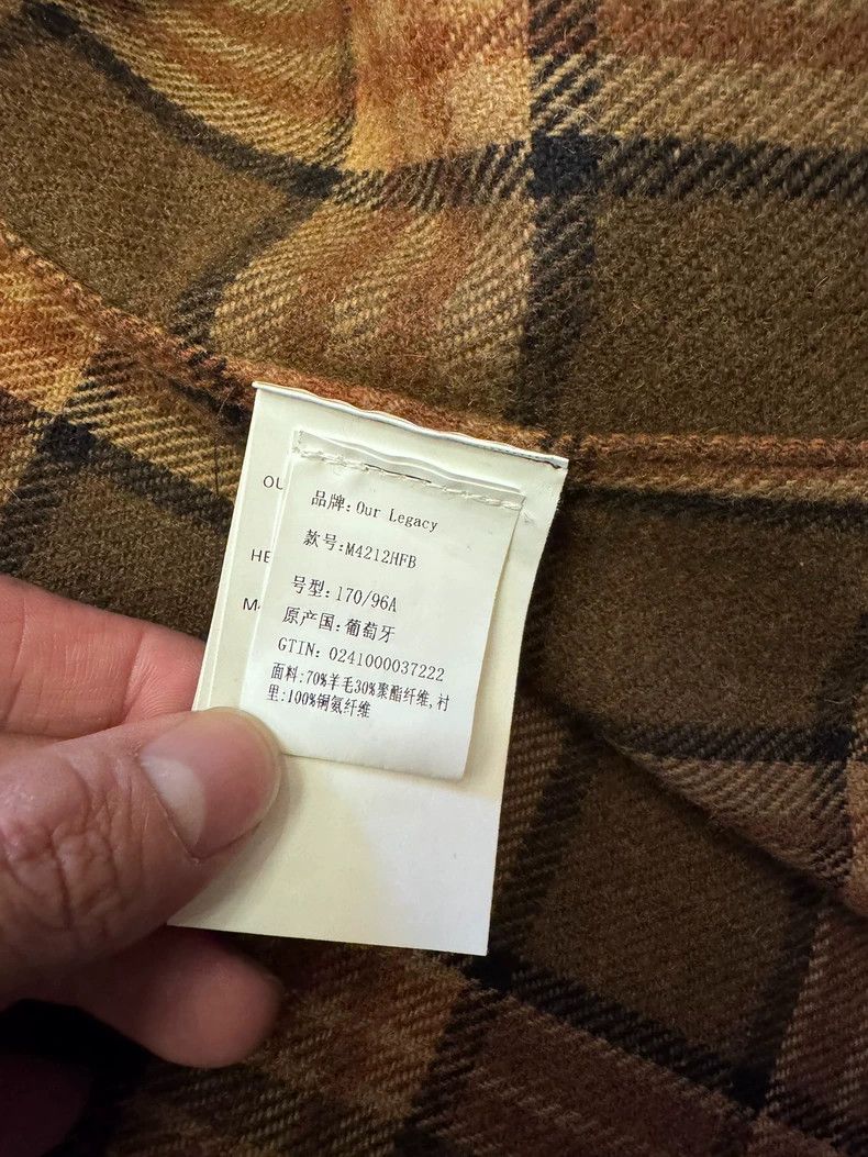 Our Legacy Our Legacy Brown Plaid Shirt Jacket Size US M / EU 48-50 / 2 - 5 Thumbnail