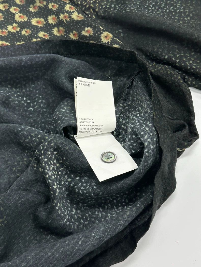 Our Legacy Our Legacy Black Print Hawaiian Shirt Size US M / EU 48-50 / 2 - 5 Thumbnail