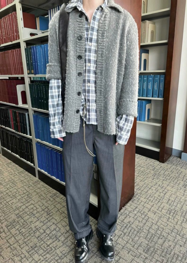 Our Legacy Our Legacy Gray Knit Cardigan Sweater Size US M / EU 48-50 / 2 - 4 Thumbnail