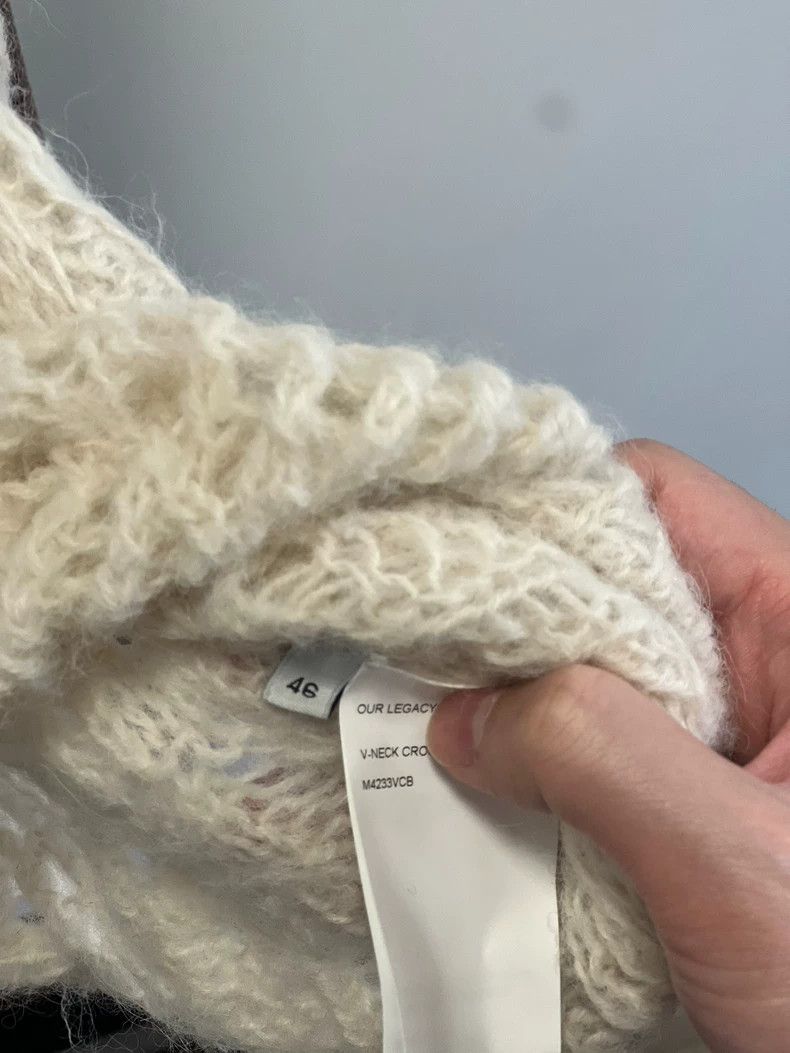 Our Legacy Our Legacy V-Neck Crochet Sweater Size US L / EU 52-54 / 3 - 5 Thumbnail