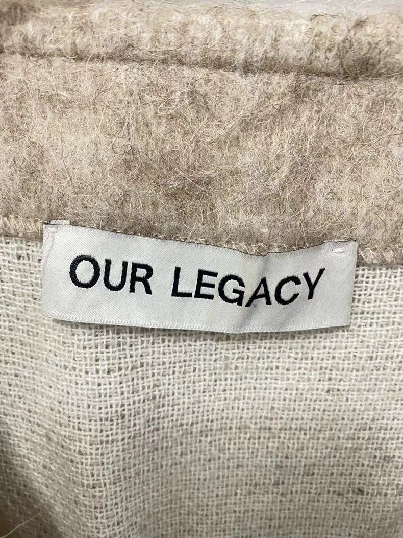 Our Legacy Our Legacy Light Grey Mohair Cardigan Size US M / EU 48-50 / 2 - 3 Thumbnail
