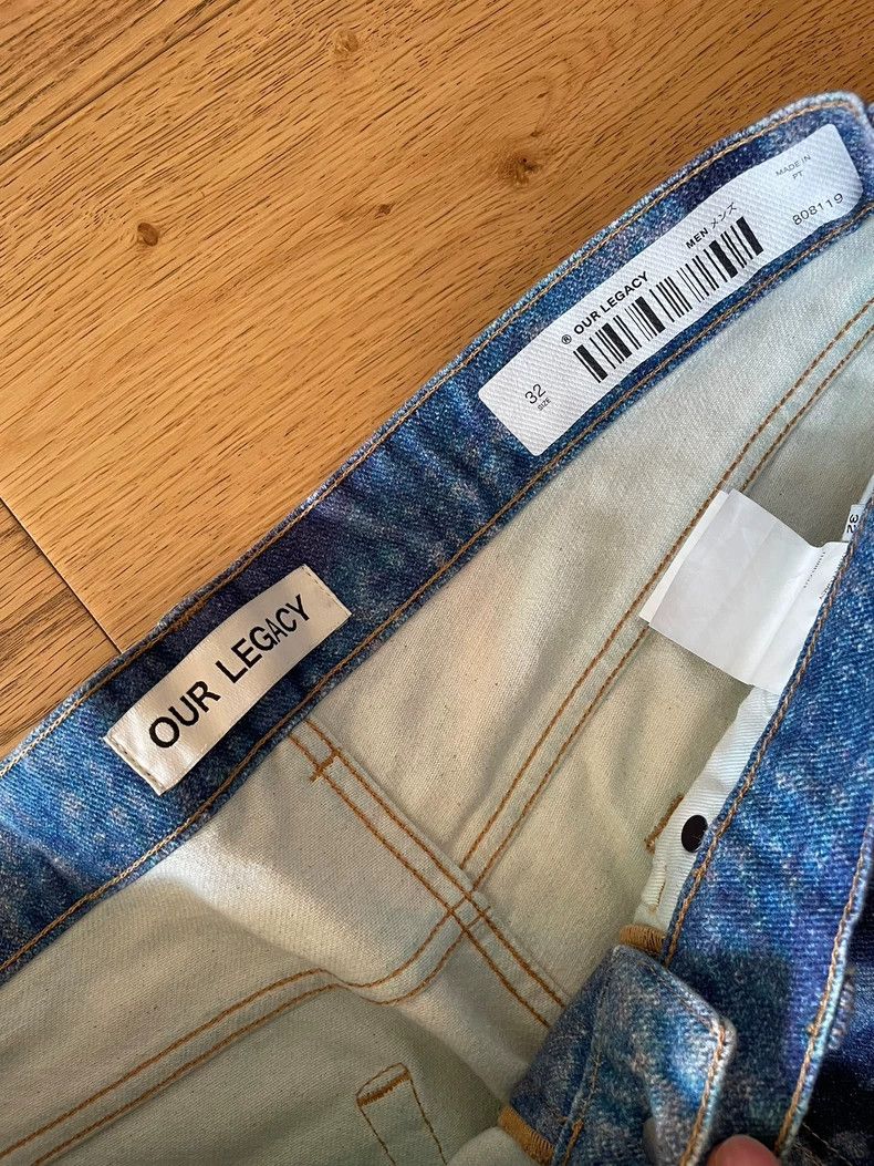 Our Legacy Our Legacy Denim Pants with Unique Print Size US 32 / EU 48 - 2 Thumbnail