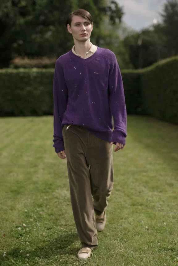 Our Legacy Our Legacy Purple Distressed Sweater Size US M / EU 48-50 / 2 - 7 Thumbnail