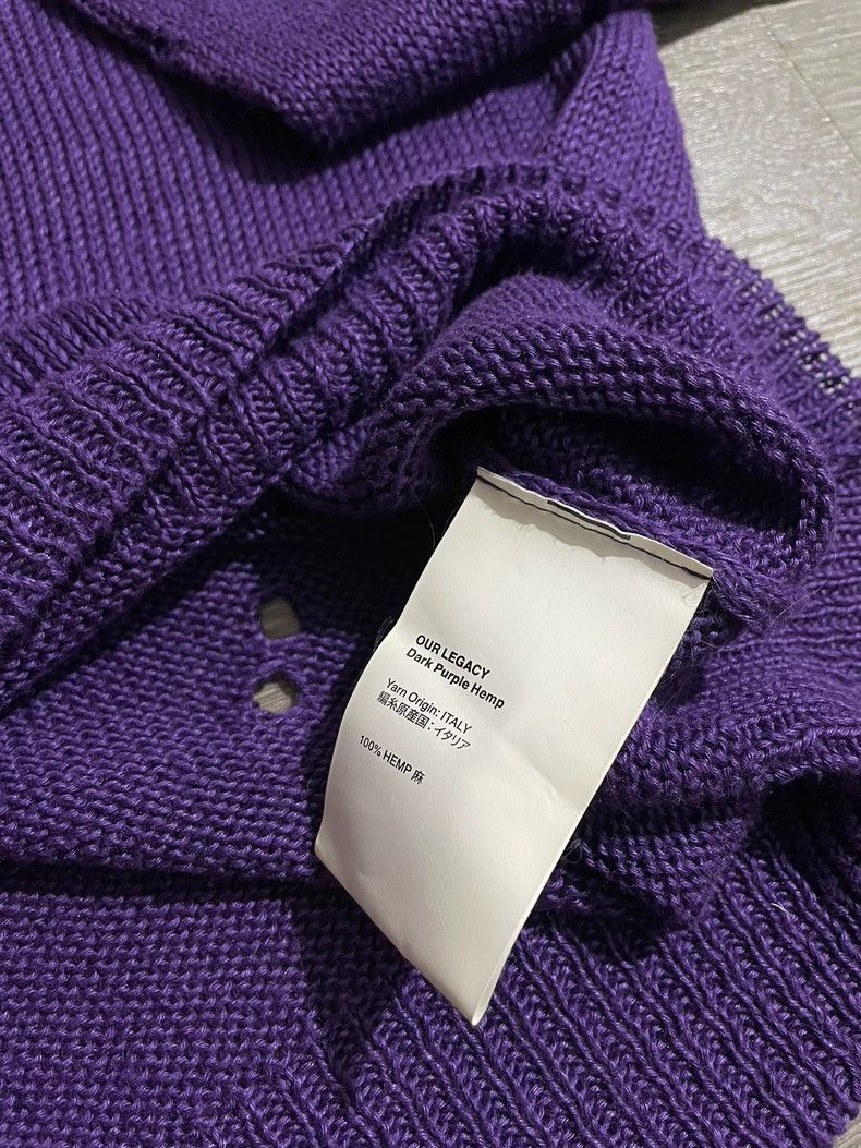 Our Legacy Our Legacy Purple Distressed Sweater Size US M / EU 48-50 / 2 - 5 Thumbnail