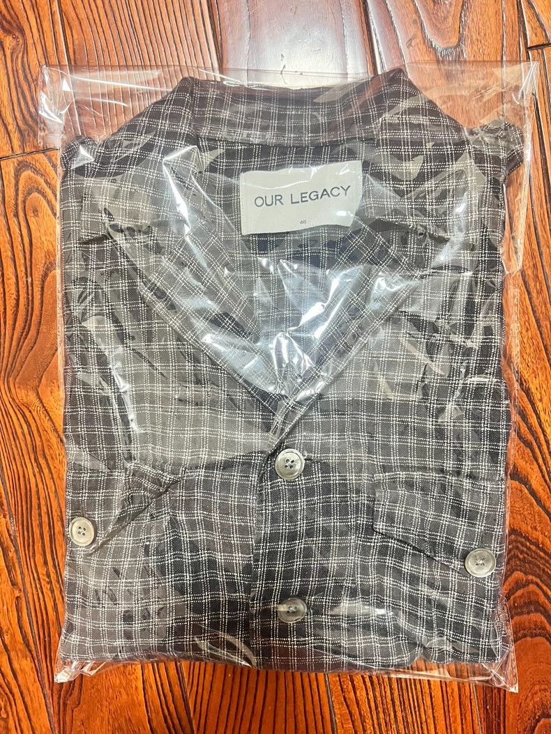 Dark Blue Plaid Shirt Jacket