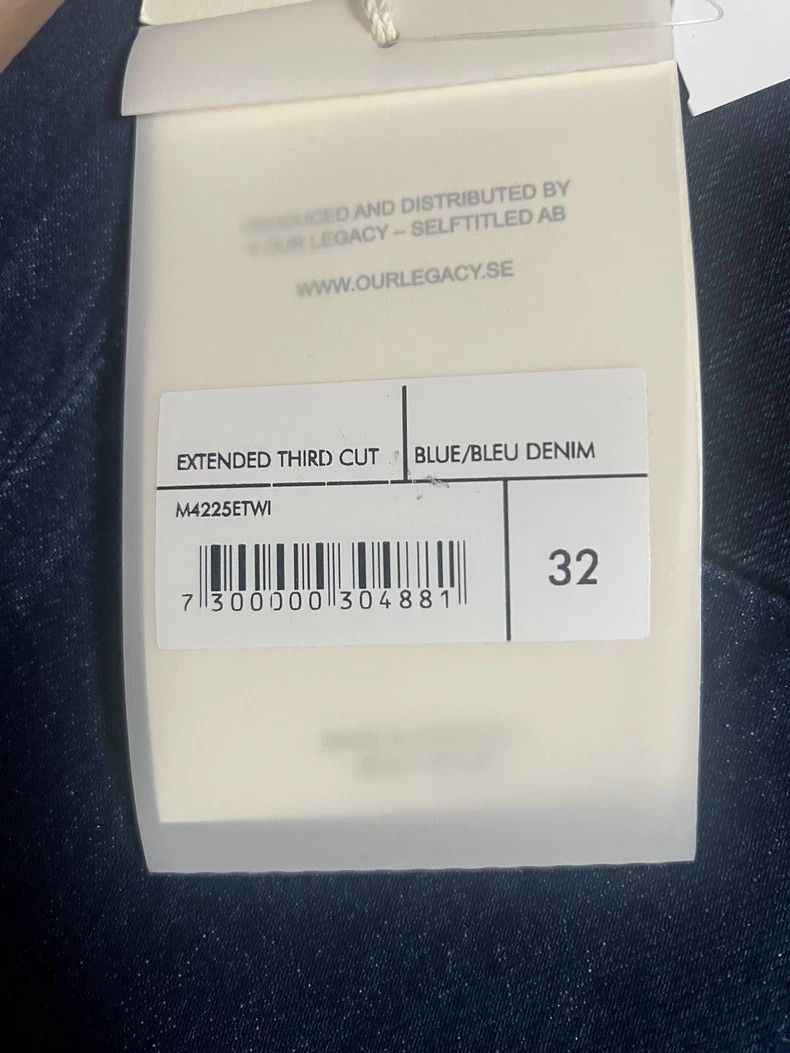 Our Legacy Our Legacy Blue Denim Pants Extended Third Cut Size US 32 / EU 48 - 3 Thumbnail