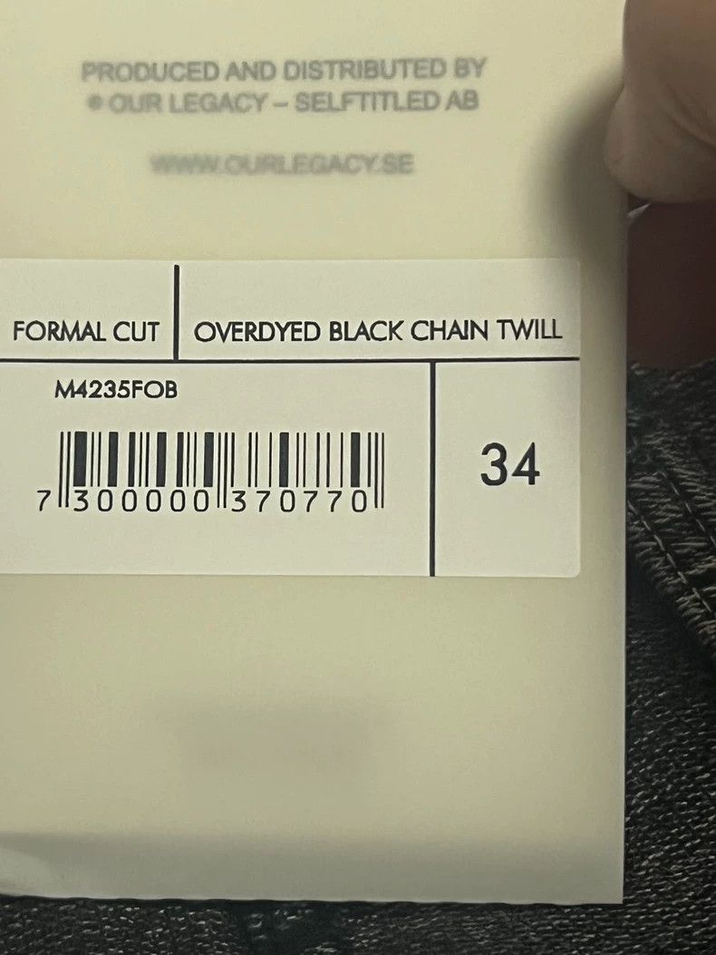 Our Legacy Our Legacy Formal Cut Jeans 34 Size Size US 34 / EU 50 - 6 Thumbnail
