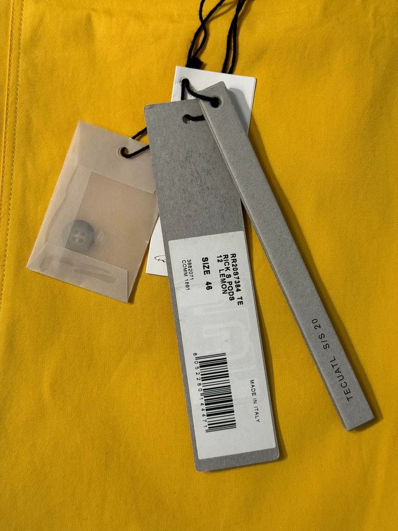 Rick Owens Yellow Shorts Size 46