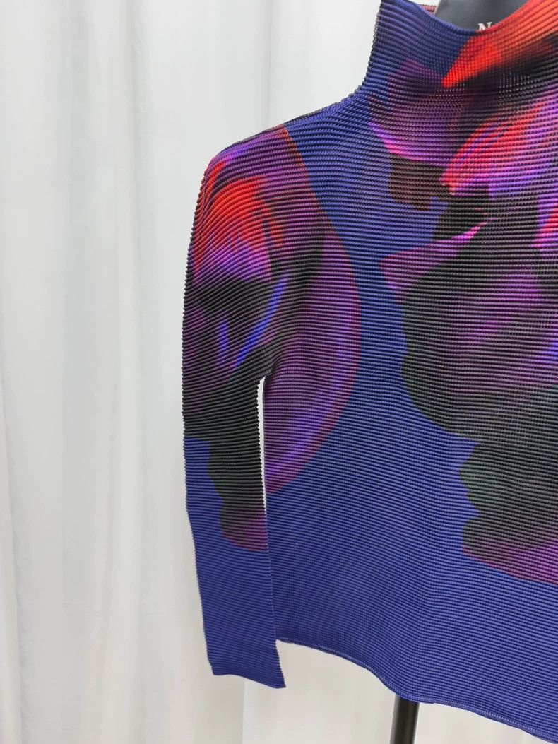 Issey Miyake Issey Miyake Long Sleeve Colorful Top Size US S / EU 44-46 / 1 - 4 Thumbnail