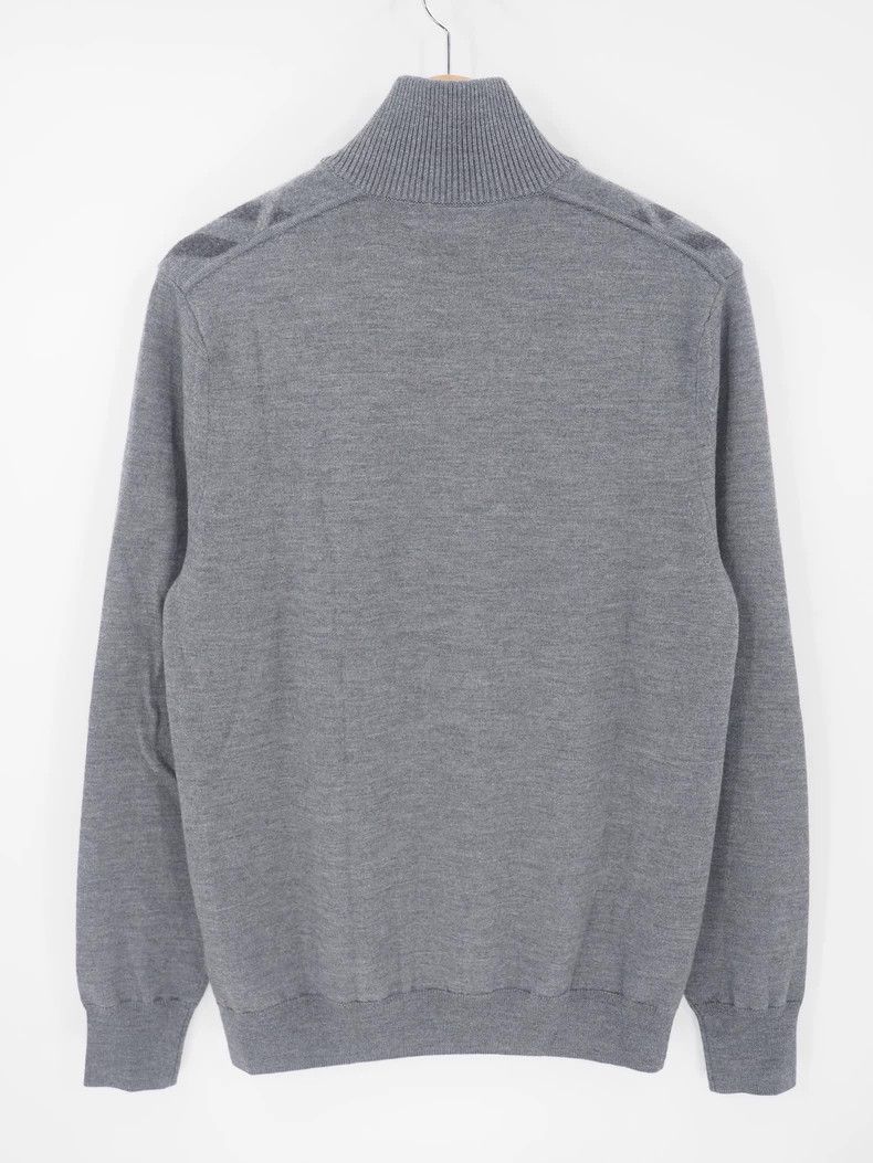 Burberry Burberry Grey Half-Zip Wool Sweater M Size Size US M / EU 48-50 / 2 - 2 Thumbnail