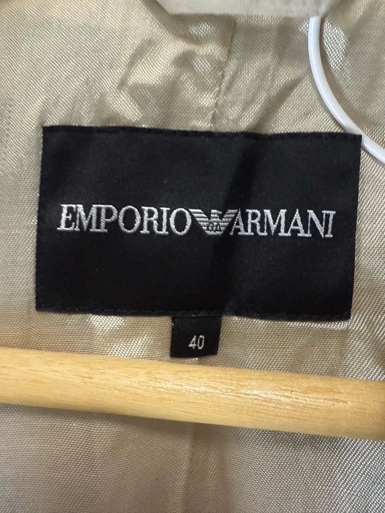 Emporio Armani Armani Windbreaker Jacket in Beige Size US M / EU 48-50 / 2 - 2 Thumbnail