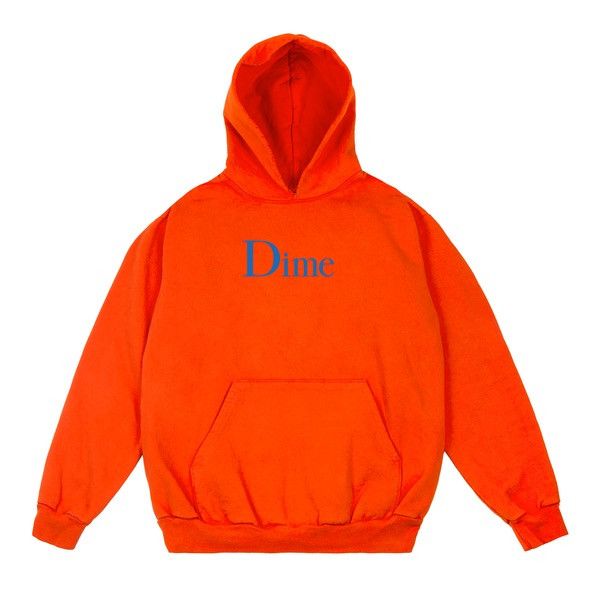 Dime Dime classic logo hoodie orange 100% New with bag | Grailed