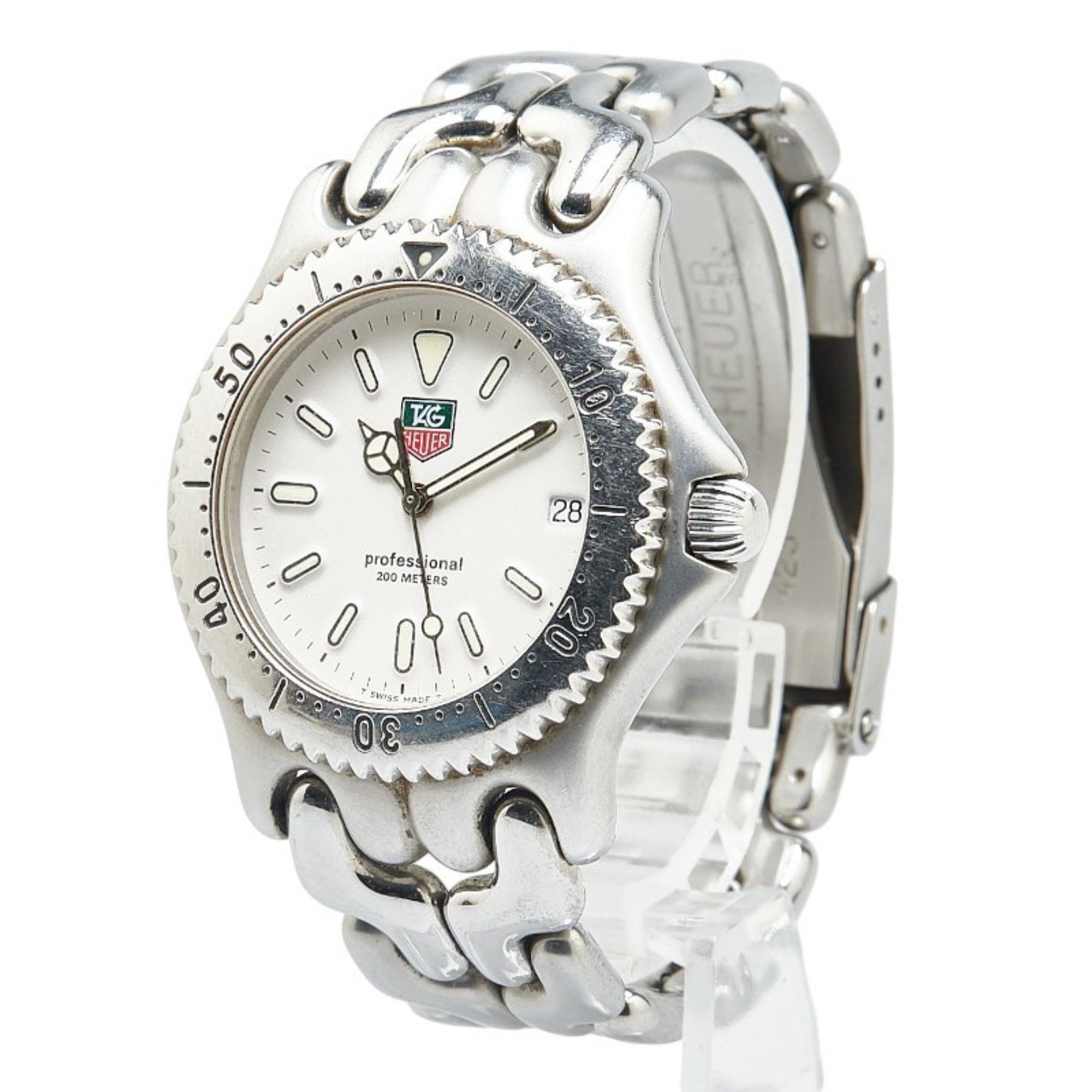 Tag Heuer TAG Heuer Professional Watch S99.006 Quartz White Dial Stainless Steel Men's HEUER Size ONE SIZE - 3 Thumbnail