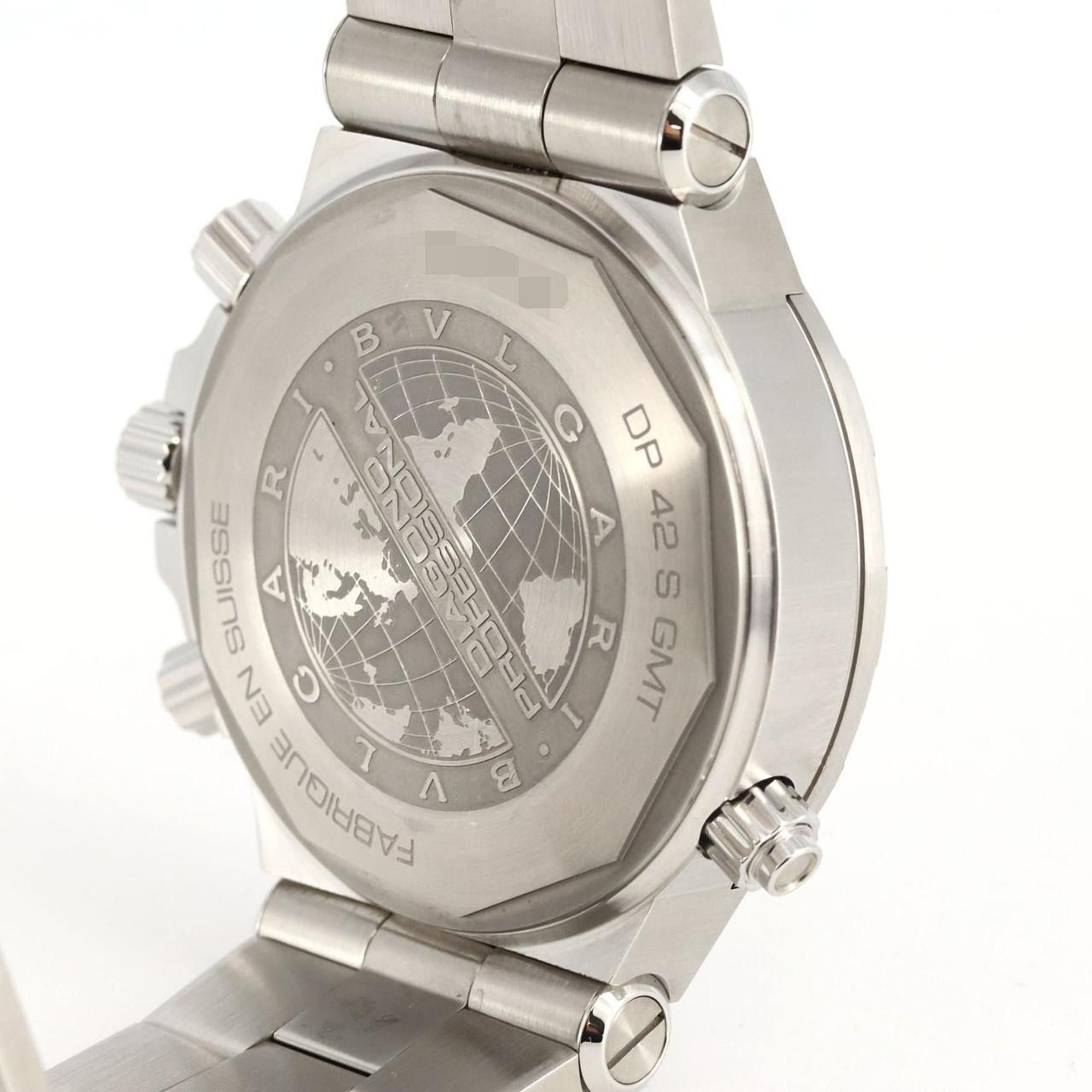 Bvlgari Bvlgari Diagono GMT DP42SGMT DP42C14SSDGMT SS Watch Automatic Size ONE SIZE - 6 Thumbnail