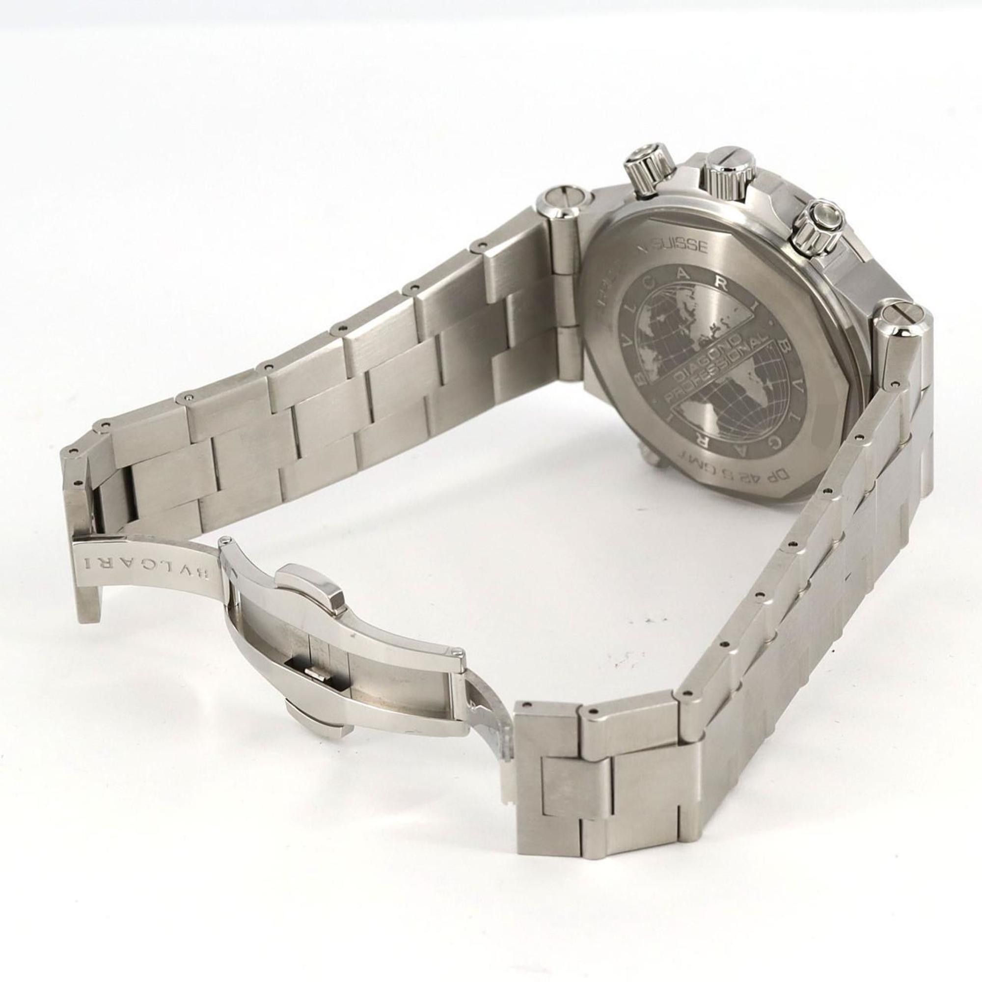 Bvlgari Bvlgari Diagono GMT DP42SGMT DP42C14SSDGMT SS Watch Automatic Size ONE SIZE - 7 Thumbnail