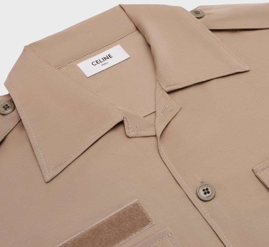 Celine Velcro Shirt in Cotton Linen Size US XXL / EU 58 / 5 - 2 Thumbnail