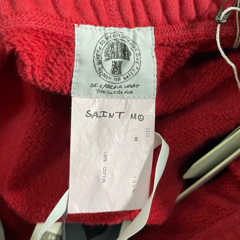 Saint Michael Saint Michael Red Logo Print Sweatpants Size US 34 / EU 50 - 4 Thumbnail