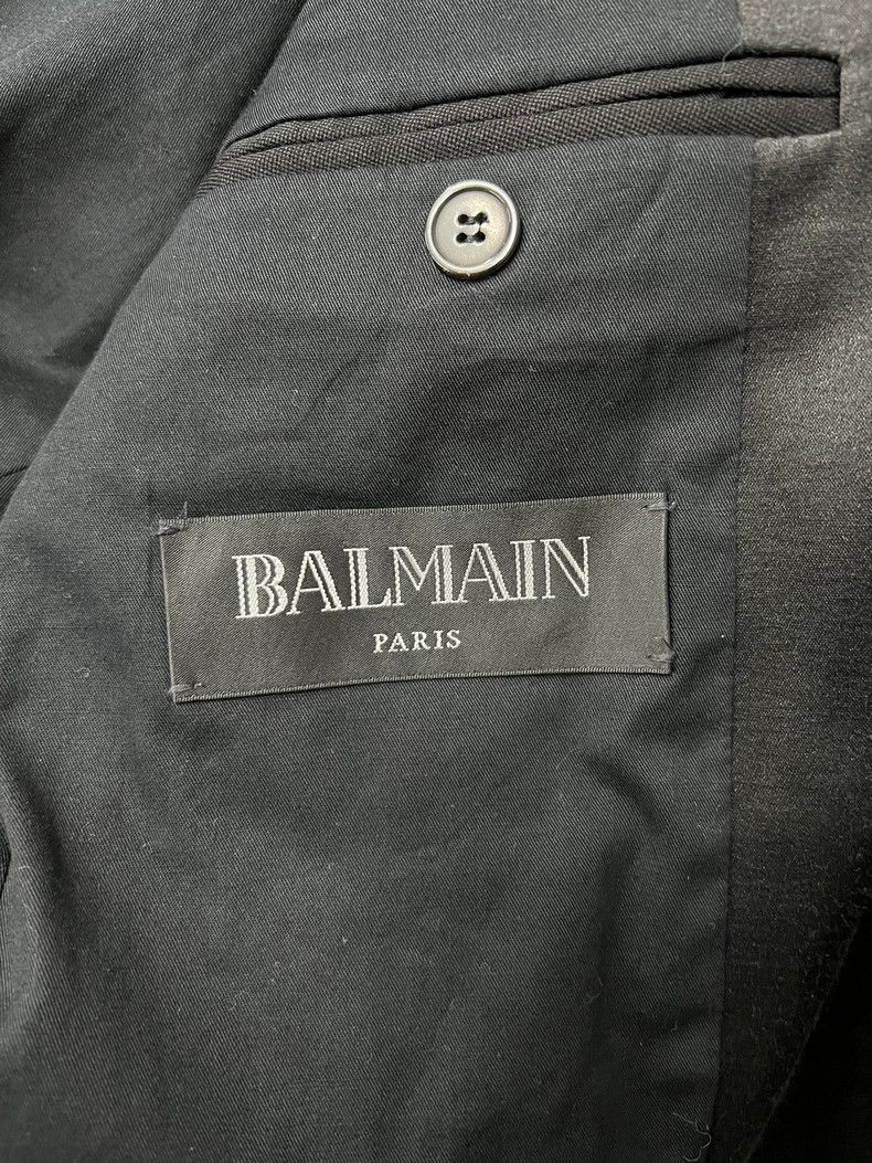 Balmain Balmain Double Breasted Suit Jacket Black Size US XL / EU 56 / 4 - 4 Thumbnail
