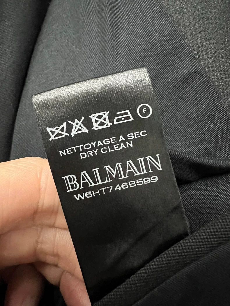 Balmain Balmain Double Breasted Suit Jacket Black Size US XL / EU 56 / 4 - 5 Thumbnail