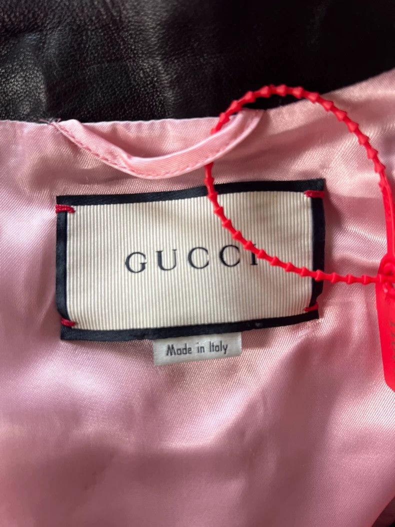 Gucci Gucci Black Leather Bomber Jacket Size XS / US 0-2 / IT 36-38 - 5 Thumbnail