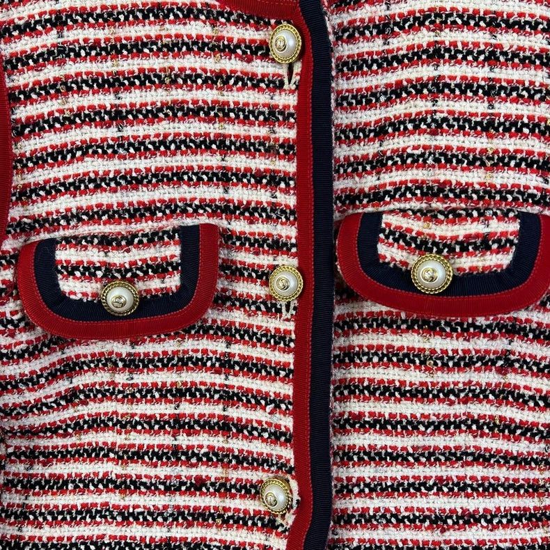 Gucci Gucci Red Striped Classic Jacket Size US L / EU 52-54 / 3 - 3 Thumbnail