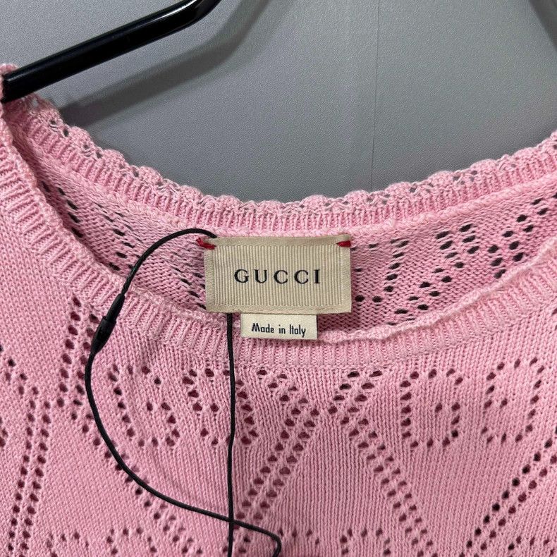 Gucci Pink Knit Sweater by Gucci Size US M / EU 48-50 / 2 - 4 Thumbnail