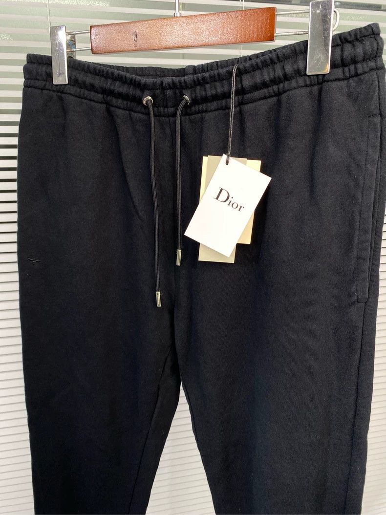 Dior Dior Black Sweatpants with Embroidery Size US 32 / EU 48 - 7 Thumbnail
